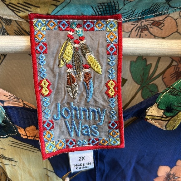 JOHNNY WAS Emma Lynn Button Down Shirt in Multi 2X NWT - Picture 2 of 14